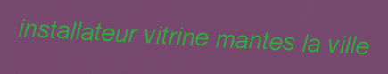 Installateur vitrine Mantes la ville
